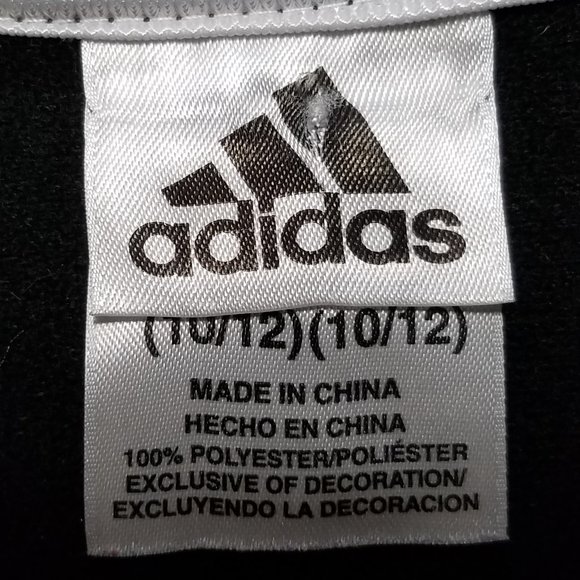 Adidas Girls’ Black & White Three Stripes Iconic Tricot Jacket - Picture 6 of 10